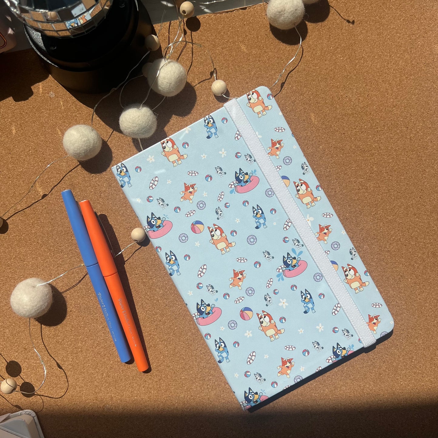 Summer Pups Leatherette Notebook